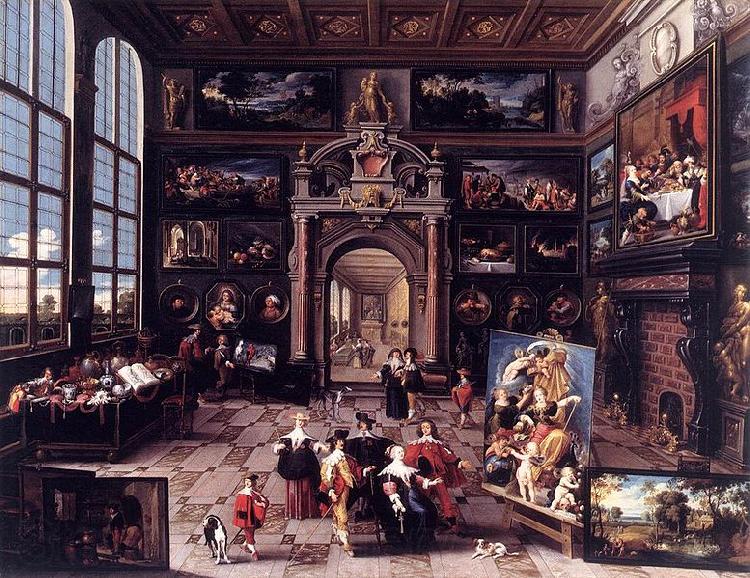 Cornelis de Baellieur Gallery of a Collector Norge oil painting art